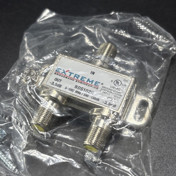 15 Extreme 2Way Digital 1Ghz High Performance Coax Cable Splitter Model: BDS102H